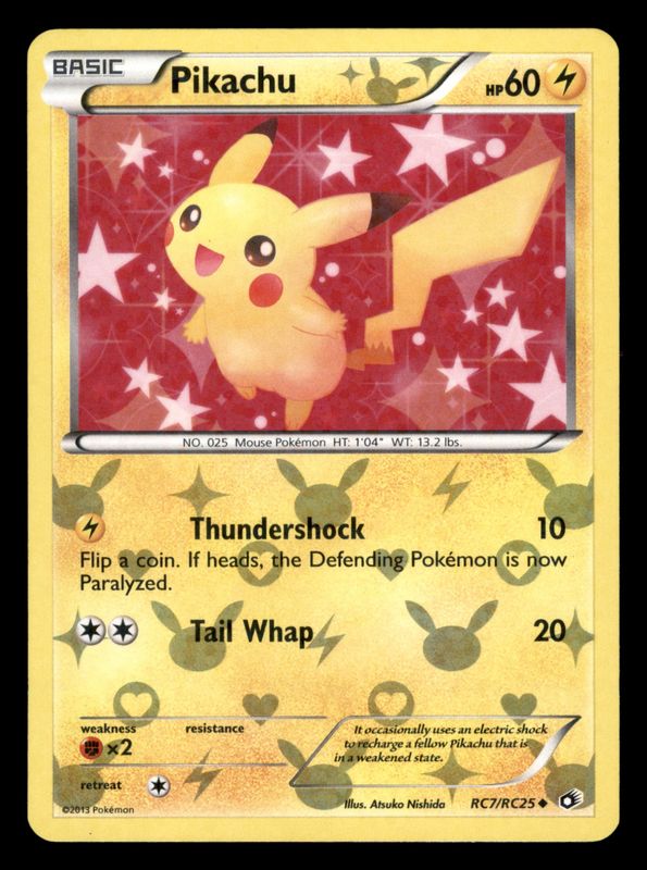2013 Radiant Coll Pikachu RC7/RC25 Leg Tres LP