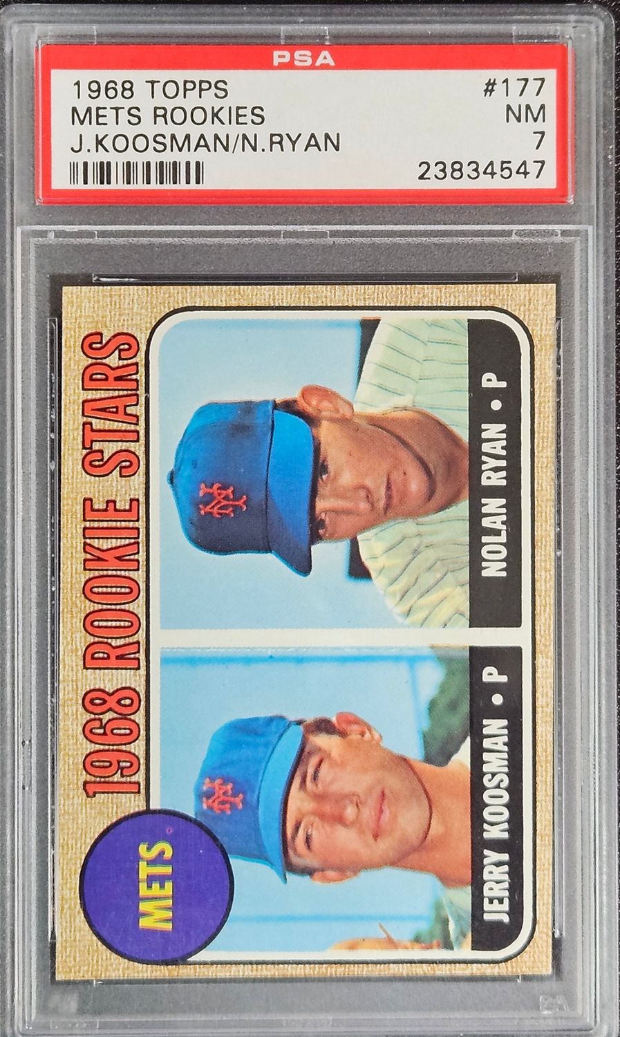 1968 Topps #177 Nolan Ryan PSA 7
