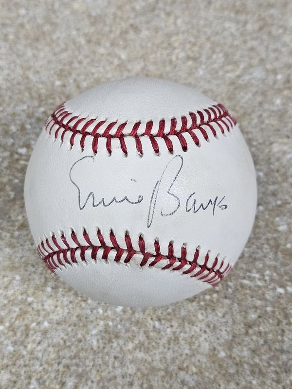 Ernie Banks Signed Baseball JSA Certified
