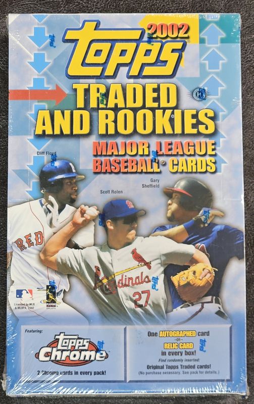 2002 Topps Baseball Traded and Rookies Hobby Box
