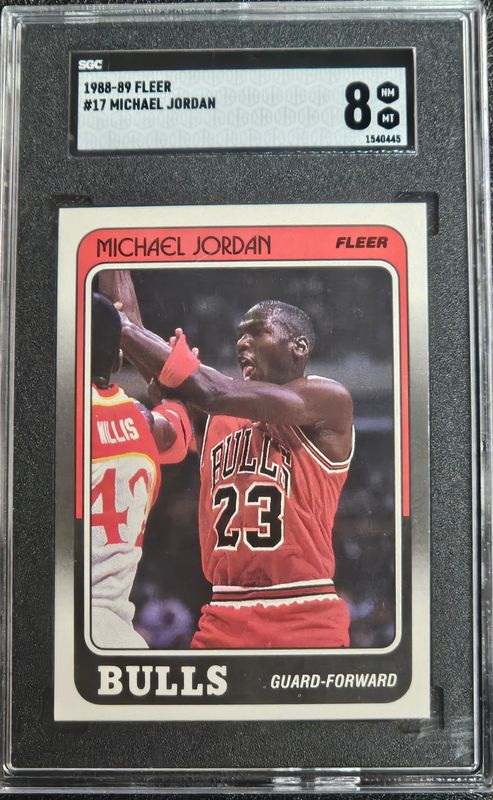 1988 Fleer #17 Michael Jordan SGC 8