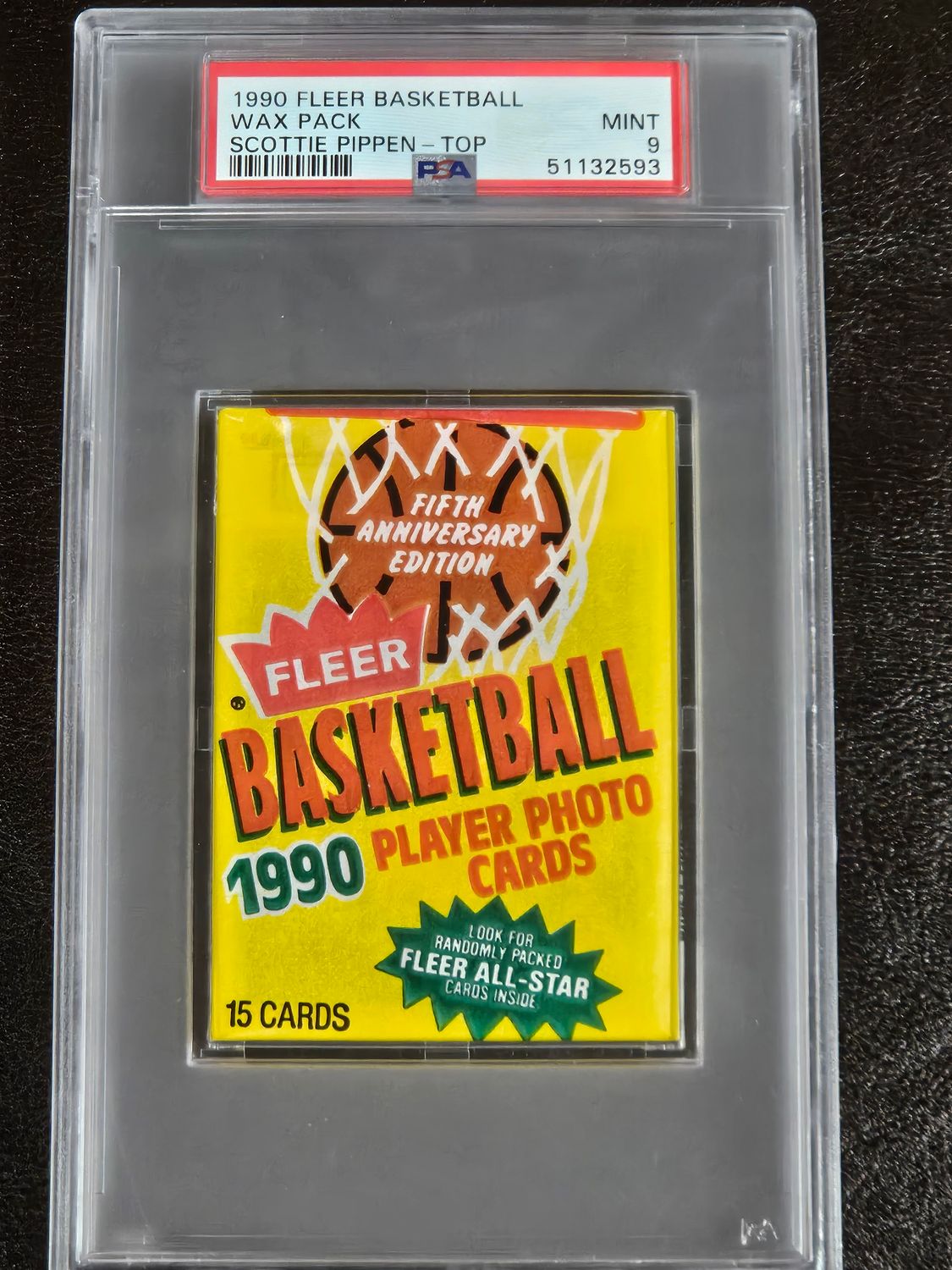 1990 Fleer Basketball Pack (Pippen) PSA 9
