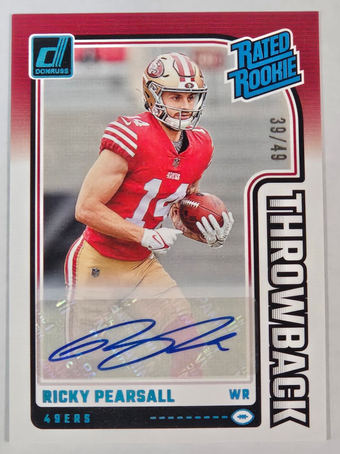 2024 RR Throwbacks Ricky Pearsall Auto /49