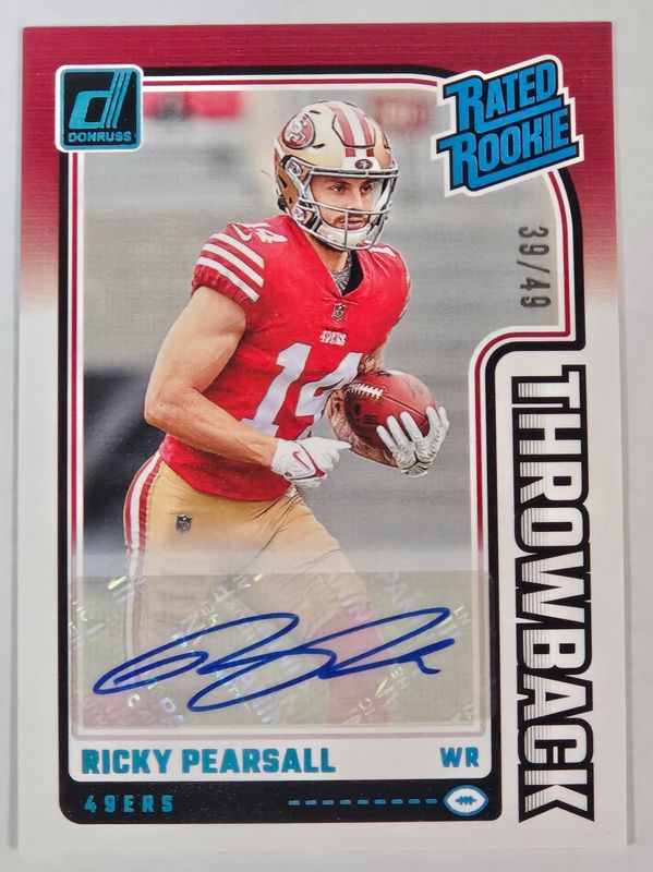 2024 RR Throwbacks Ricky Pearsall Auto /49
