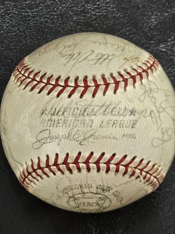 1973 New York Yankeed Team Signed Baseball