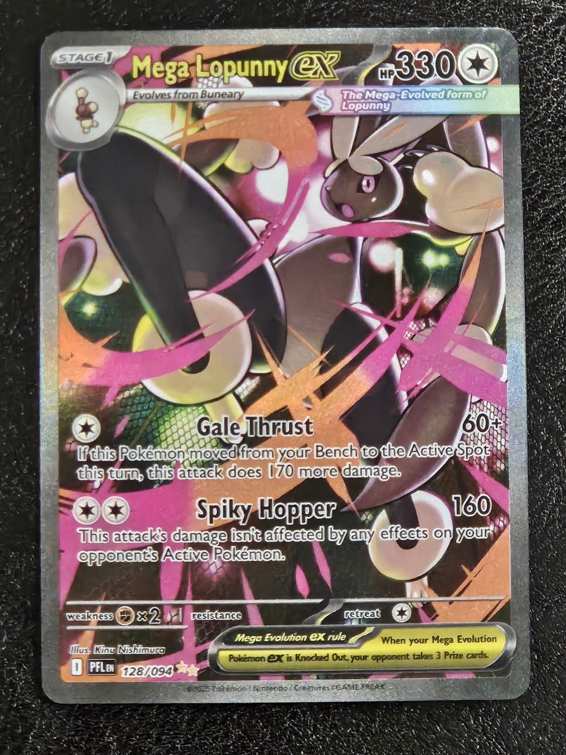 Mega Lopunny EX 128/094 Phantasmal Flames MINT