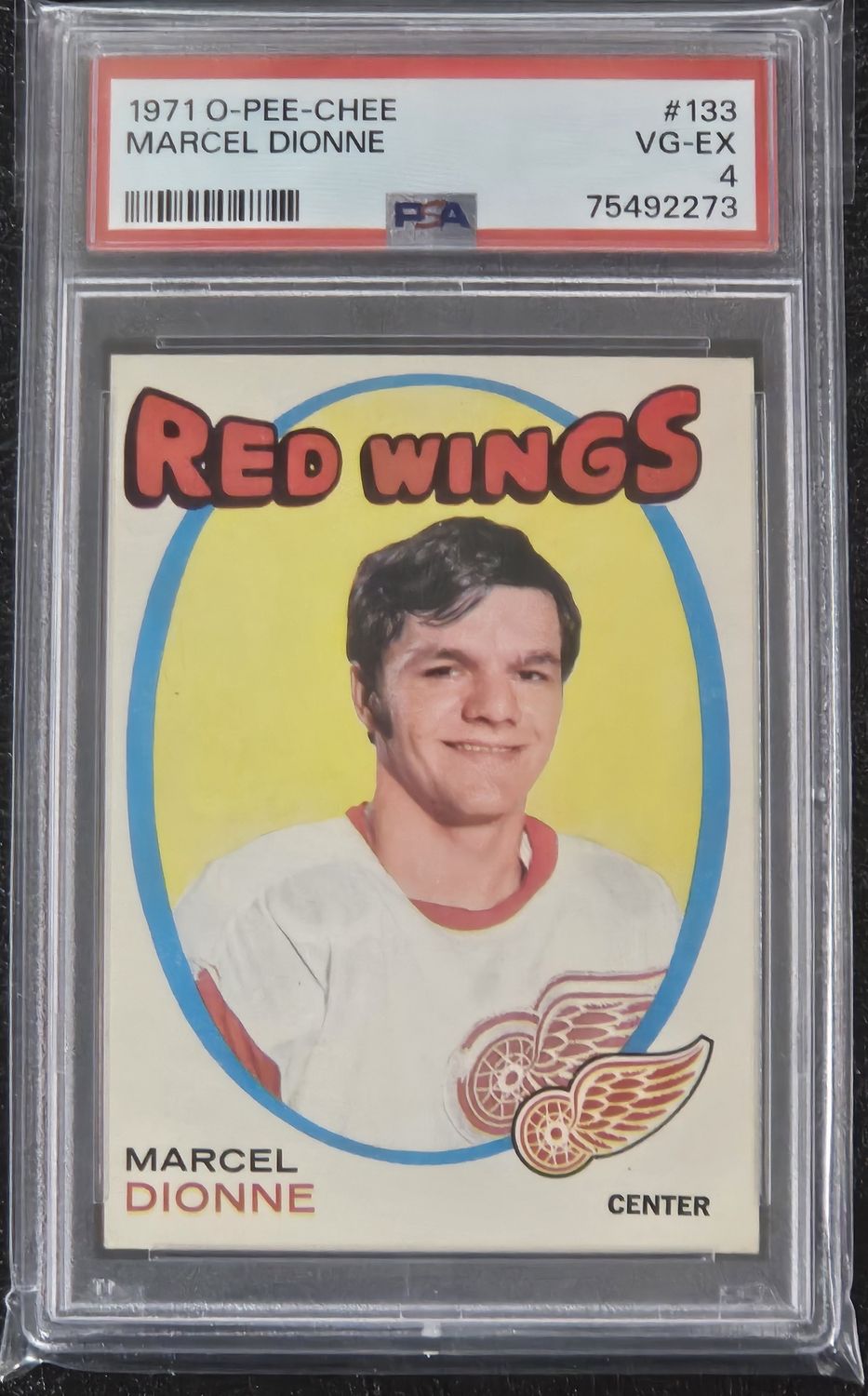 1971 OPC #133 Marcel Dionne Rookie PSA 4