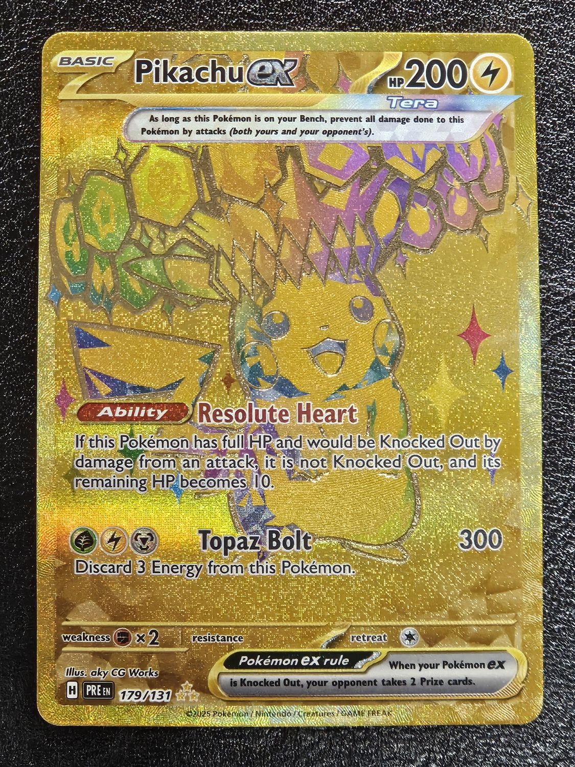 Prismatic Evolutions Pikachu EX 179/131