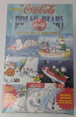 1996 Cocal Cola Polar Bear Vacation Unopened Box