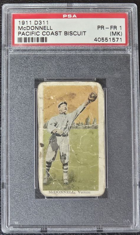 1911 D311 Pacific Coast Biscuit McDonnell PSA 1
