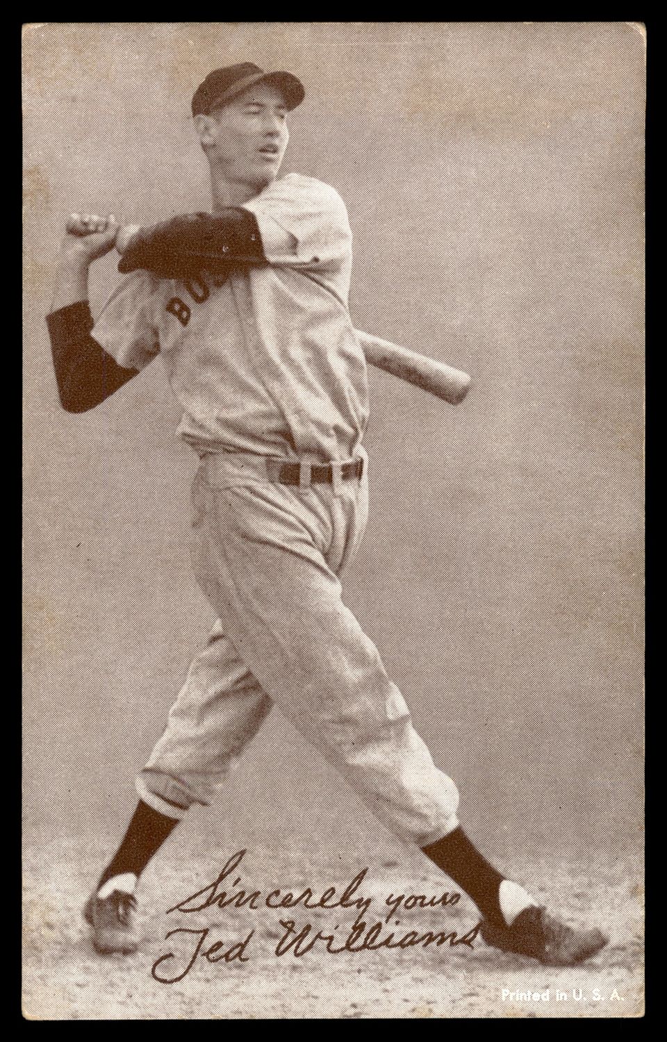 1947-66 Exhibit Card Ted Williams