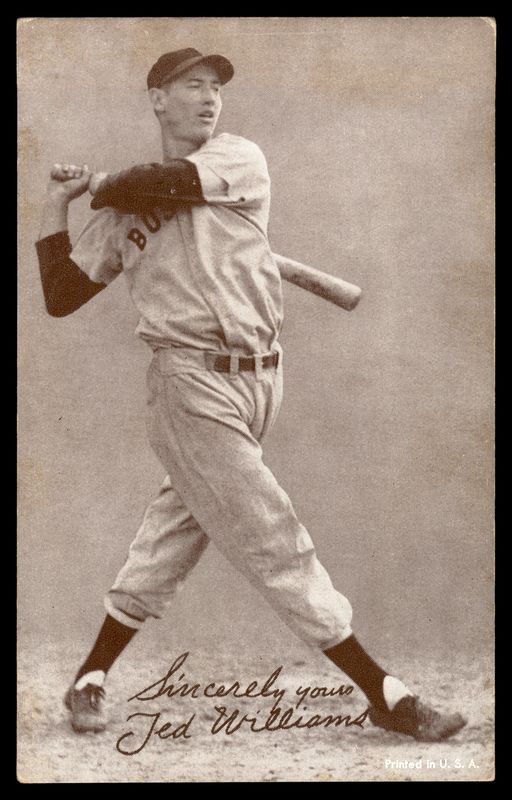 1947-66 Exhibit Card Ted Williams