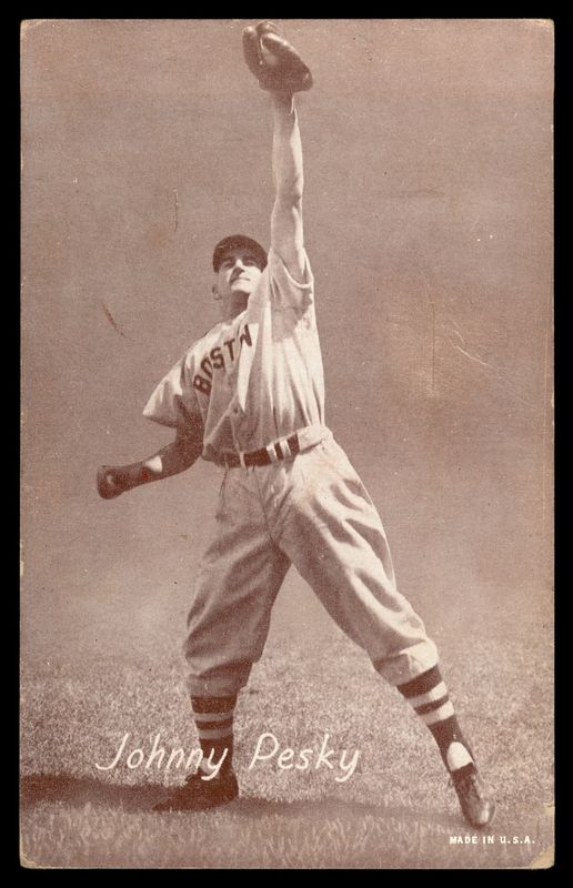 1947-66 Exhibit Card Johnny Pesky