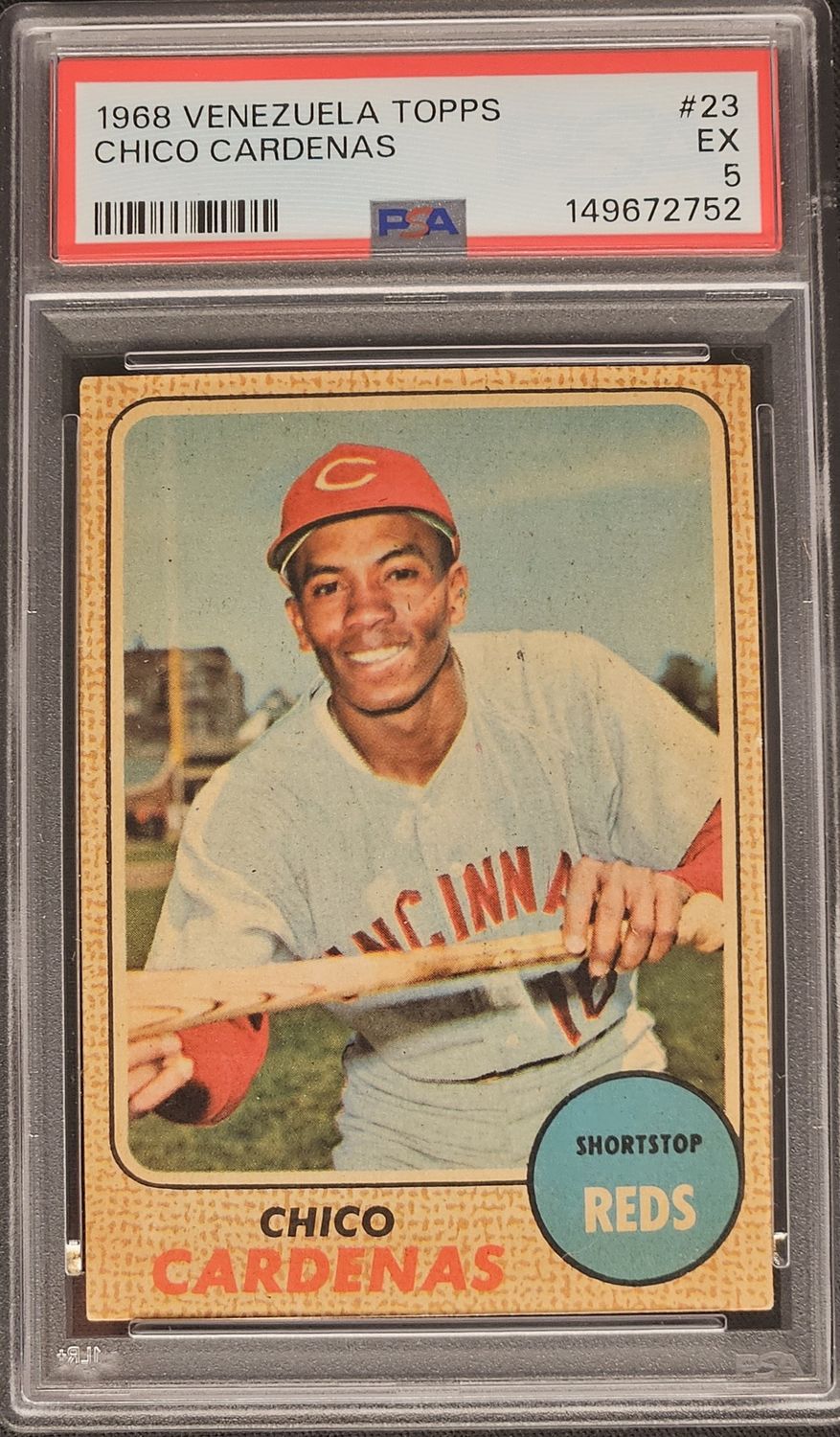 1968 Venezuela Topps #23 Chico Cardenas PSA 5
