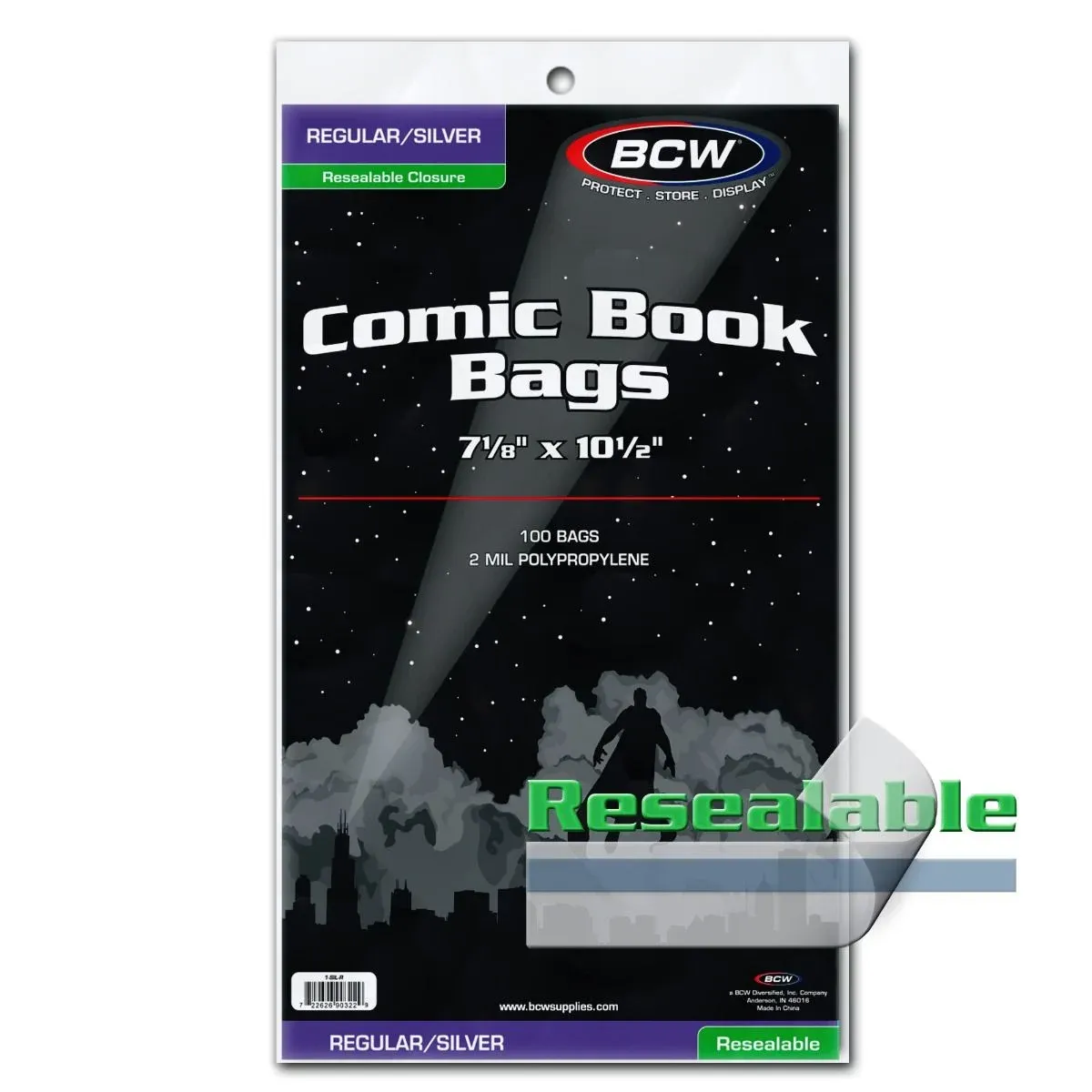 Silver Age Comic Bags Resealable (100)