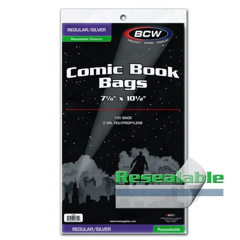 Silver Age Comic Bags Resealable (100)