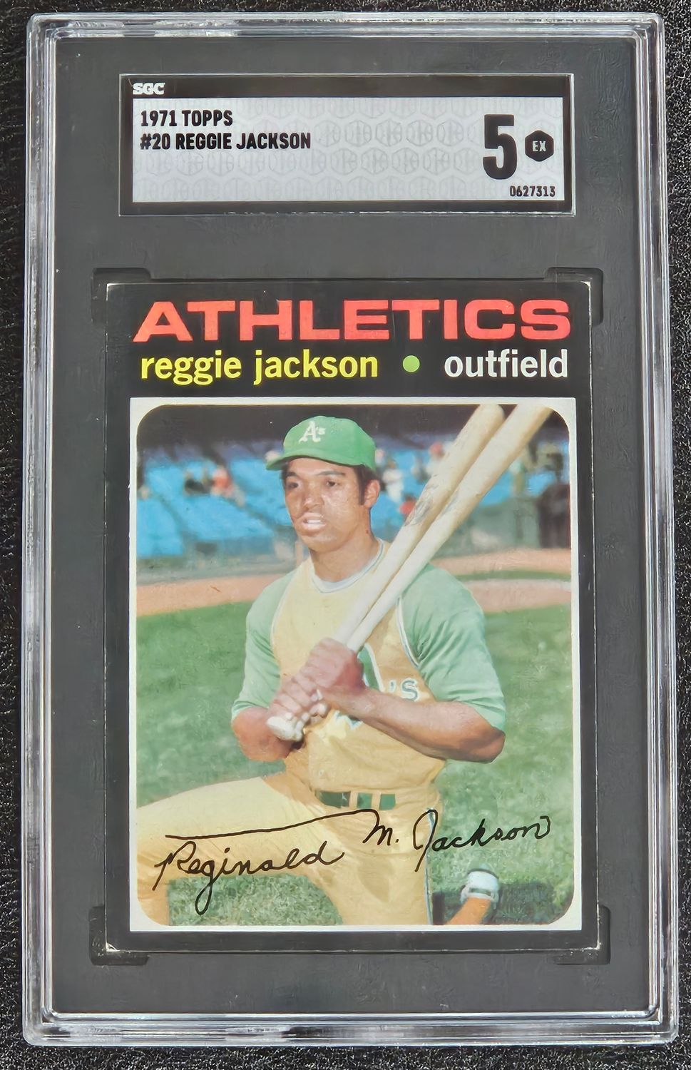 1971 Topps #20 Reggie Jackson SGC 5 EX