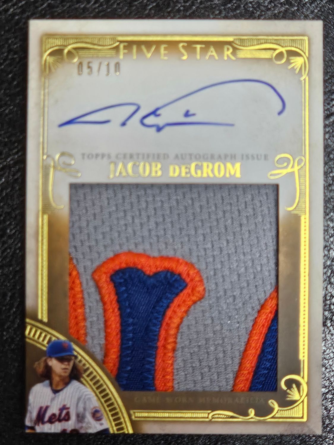 2016 Five Star Jacob DeGrom Auto Patch /10