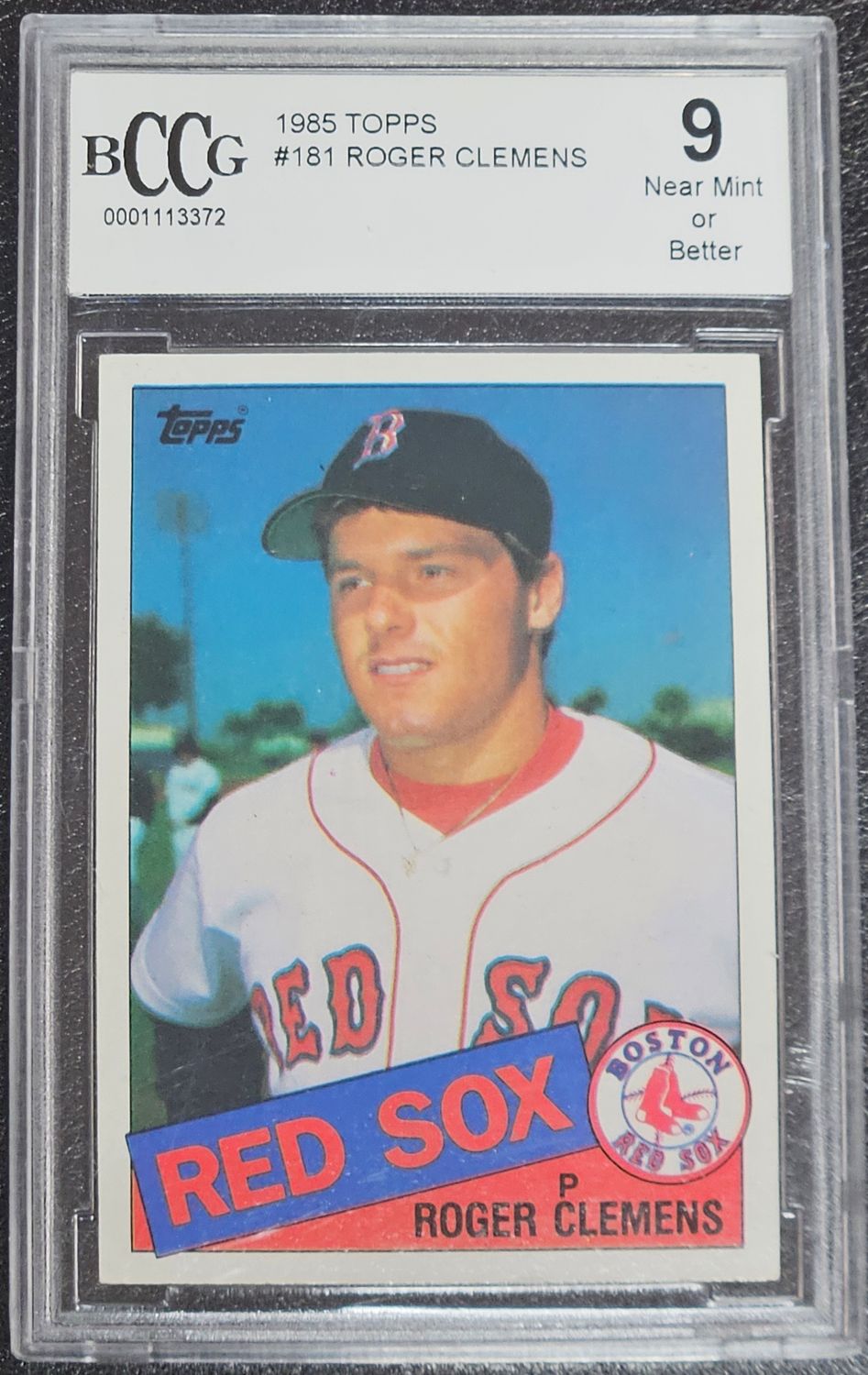 1985 Topps #181 Roger Clemens BCCG 7 NM or Better