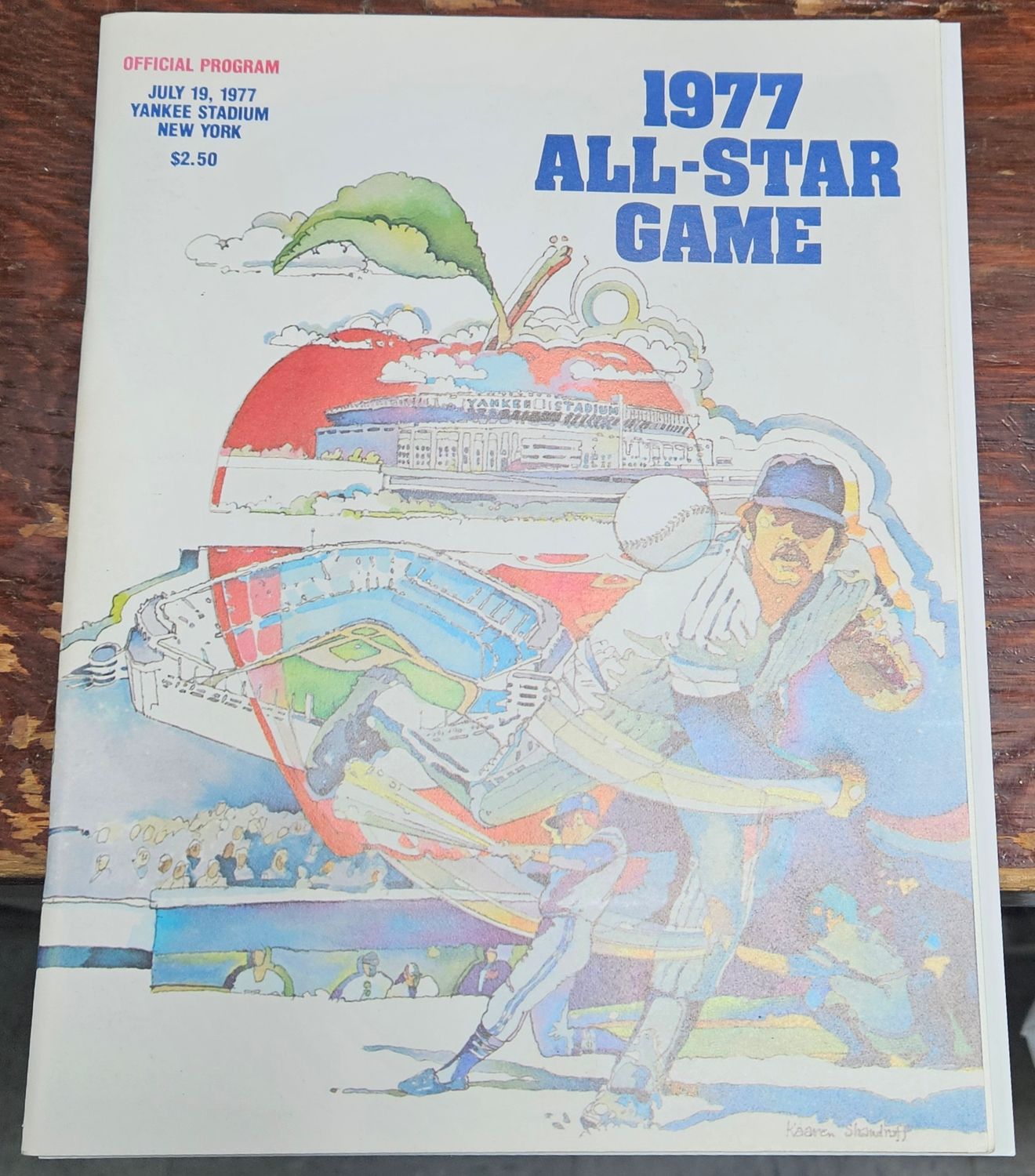 1977 MLB All Star Game Program