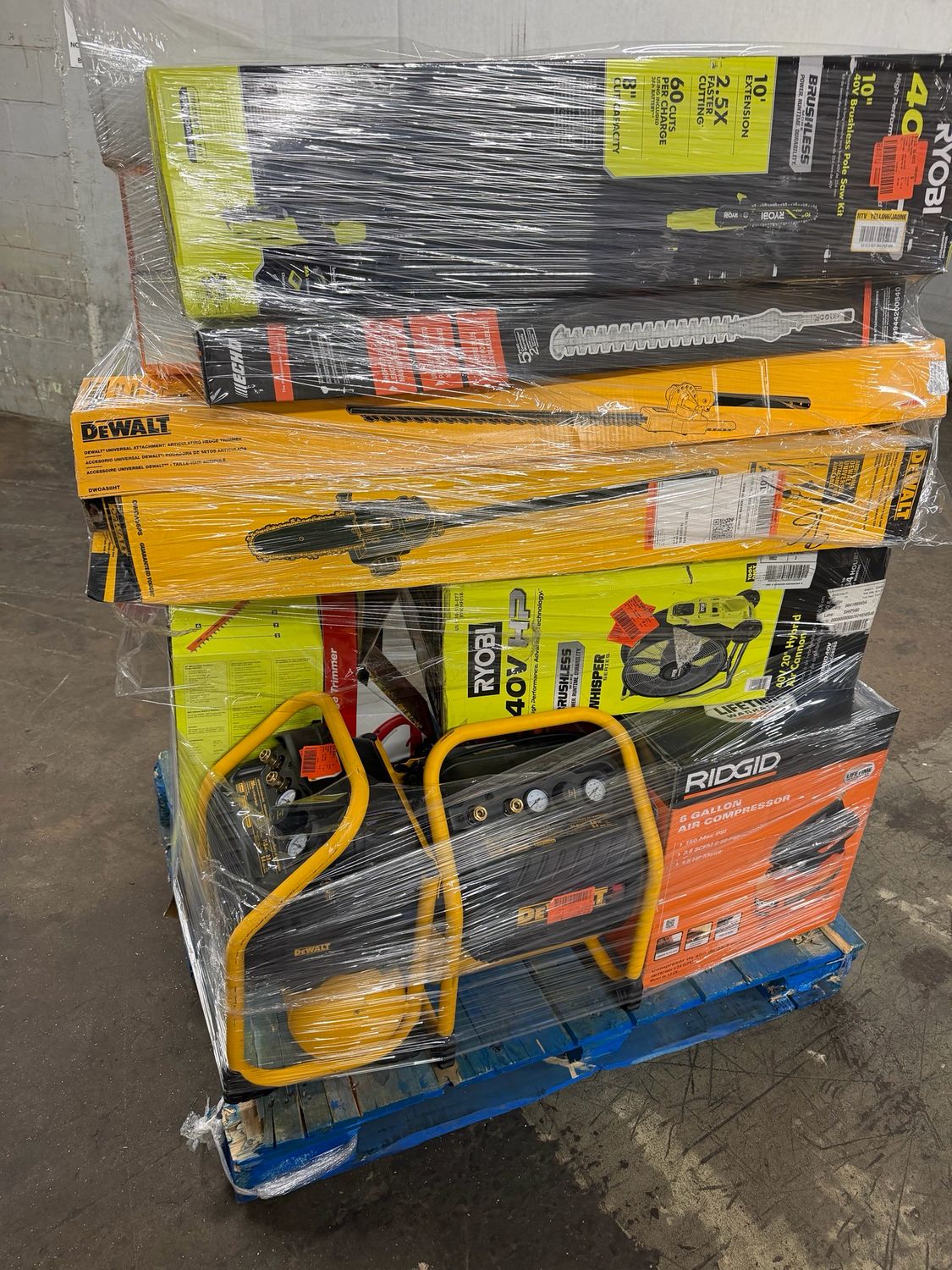 Tool Pallet – Ryobi, DeWalt, RIDGID &amp; More – AS IS