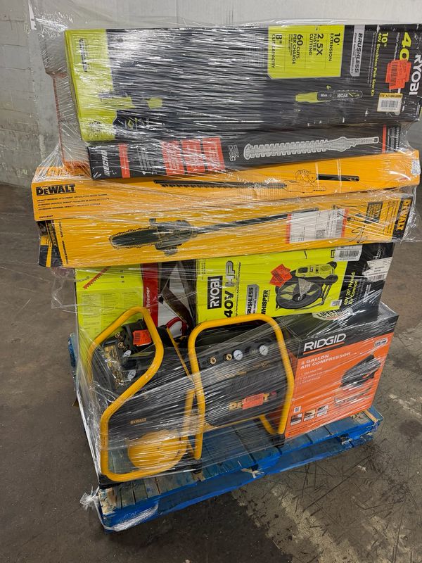 Tool Pallet – Ryobi, DeWalt, RIDGID &amp; More – AS IS
