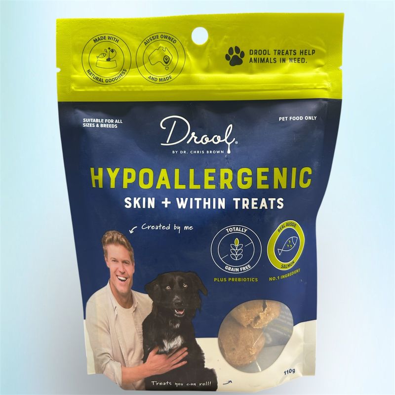 Drool by Dr Chris Hypoallergenic Skin & Within Treats 110g