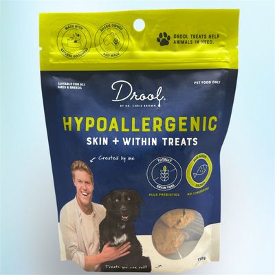 Drool by Dr Chris Hypoallergenic Skin & Within Treats 110g