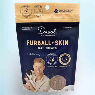 Drool by Dr Chris Furball & Skin Cat Treats 60g