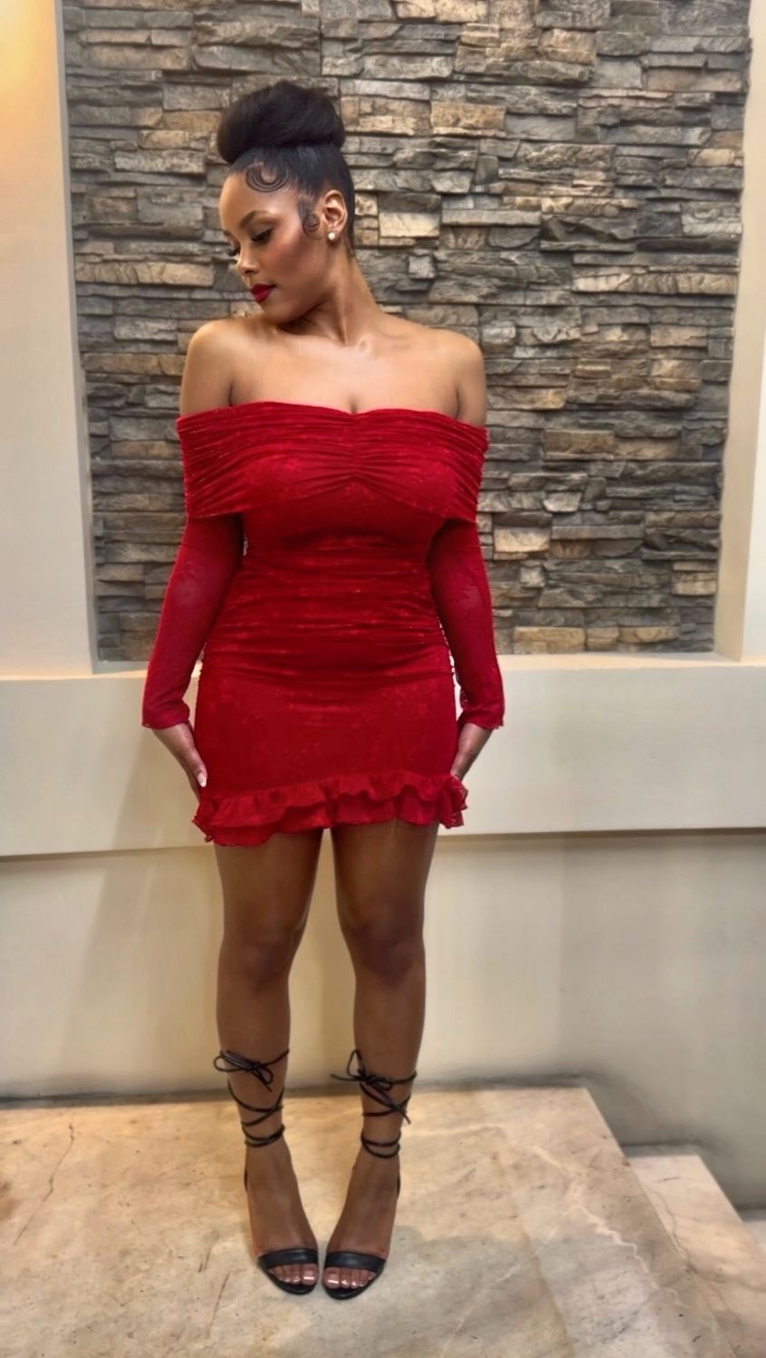 Red Velvet Crush Dress