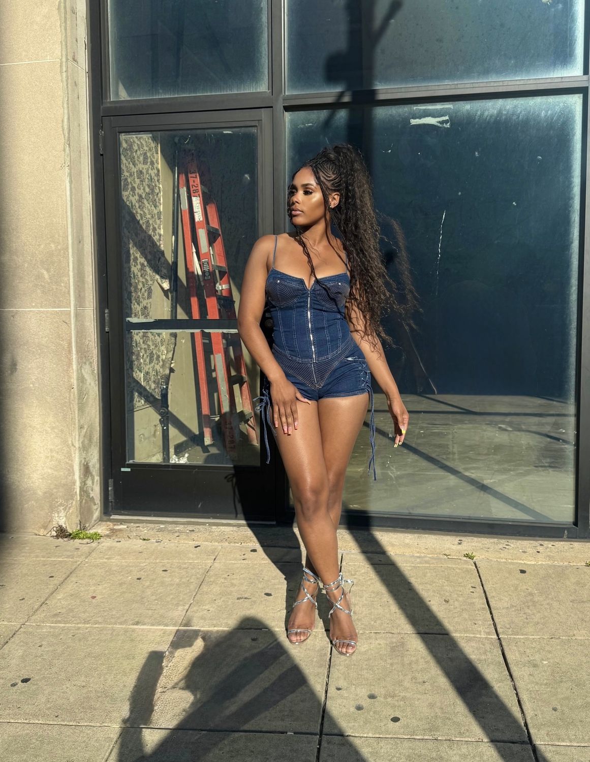  Ruthless Denim Short Set