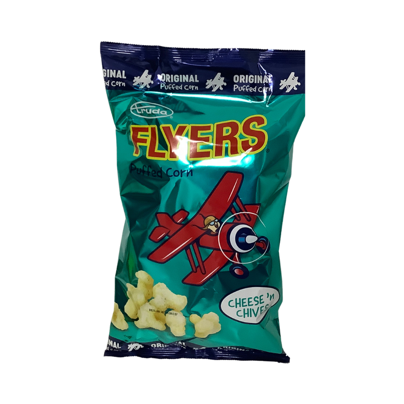 Flyers Puffed Corn Cheese n Chives 20g