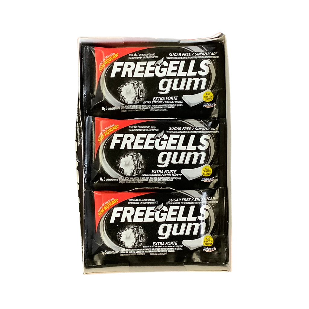 Freegells Sugar Free Gum Extra Strong 8g x15
