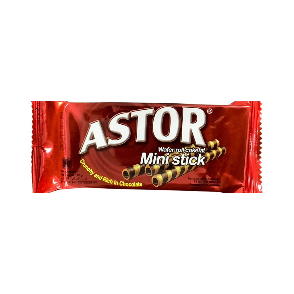 Astor Mini Stick Wafer Roll Chocolate  20g