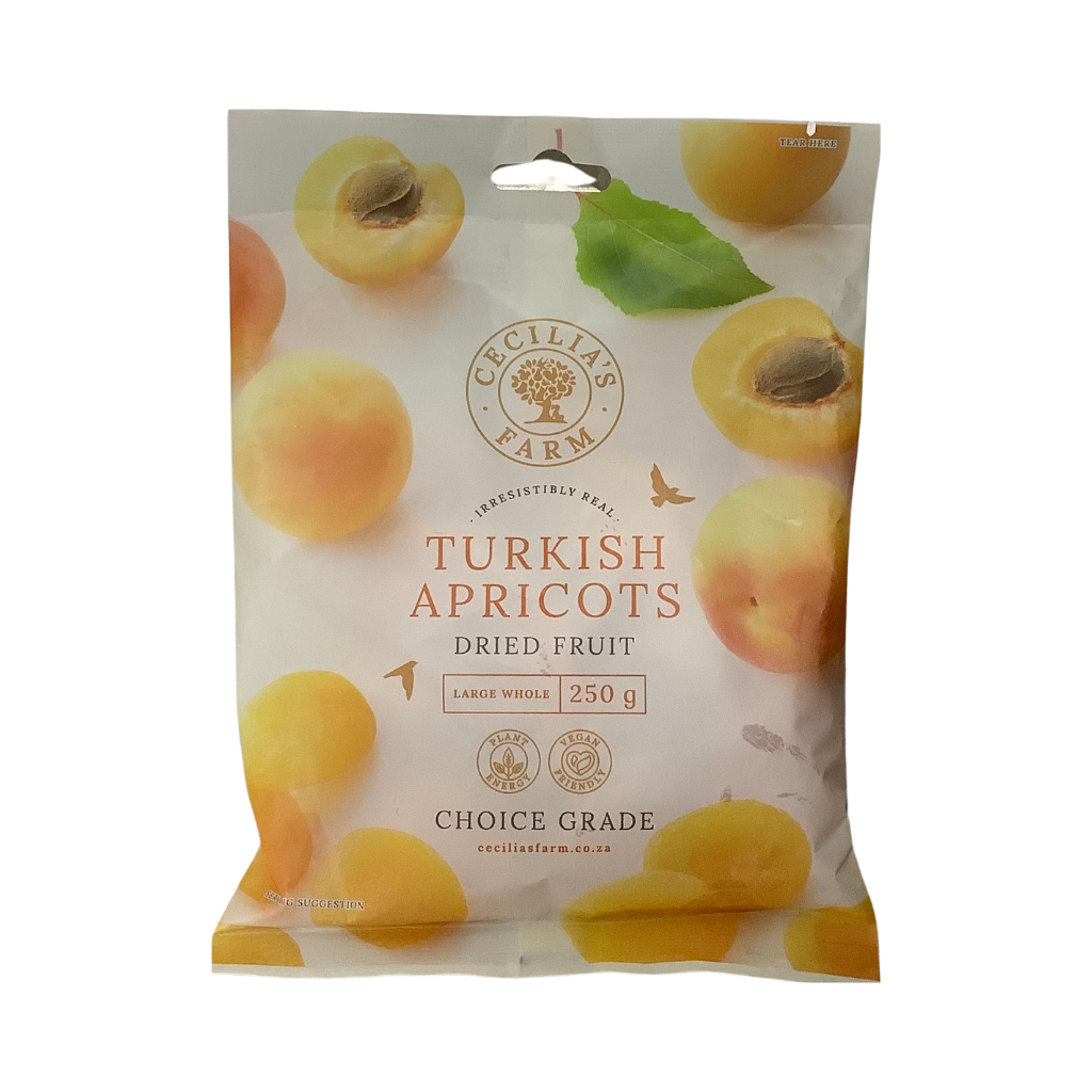 Cecilia&#39;s Farm Turkish Apricots Dried Fruit 250g