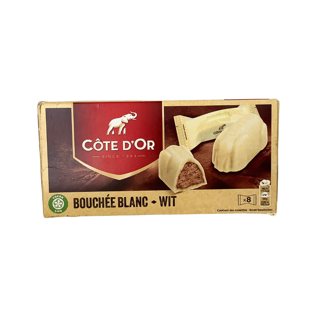 Cote D’Or Bouchée White 8’s 168g