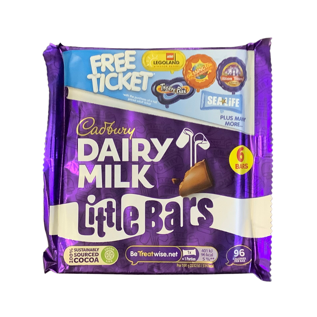 Cadbury Dairy Milk Little Bars 6 x 18g