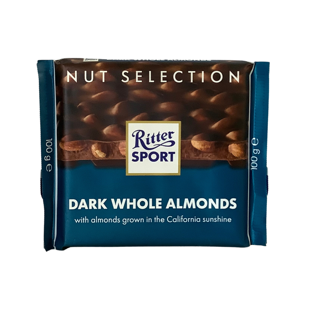 Ritter Sport Dark Whole Almonds  100g