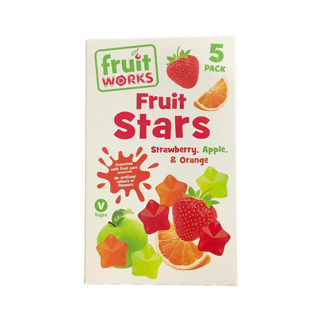 Fruit Works Fruit Stars 5 Pack 90g