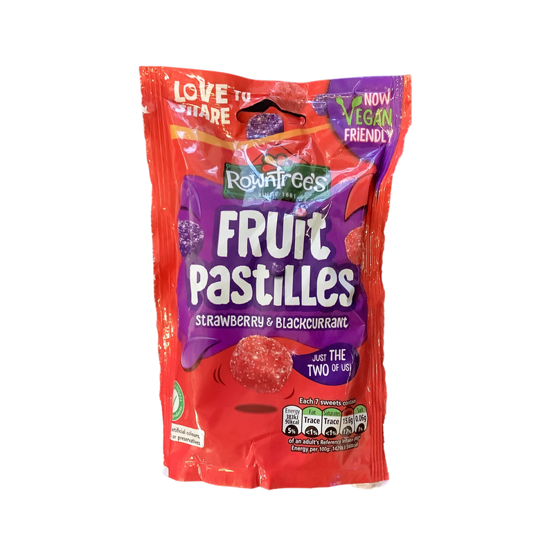 Rowntree&#39;s Fruit Pastilles Strawberry &amp; Blackcurrant 143g