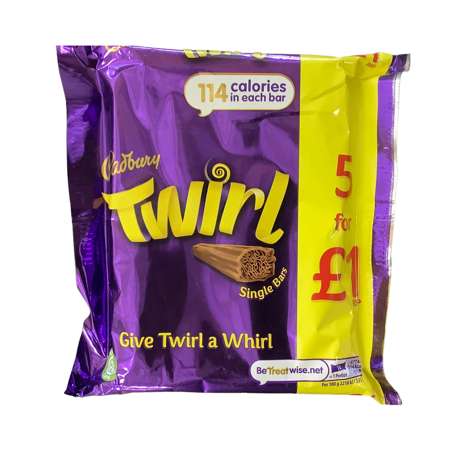 Cadbury Twirl 5 x 21.5g