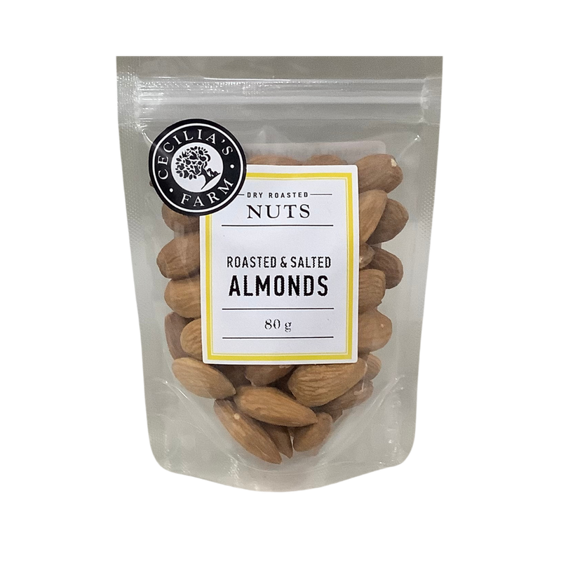 Cecilia&#39;s Farm Roasted &amp; Salted Amonds 80g