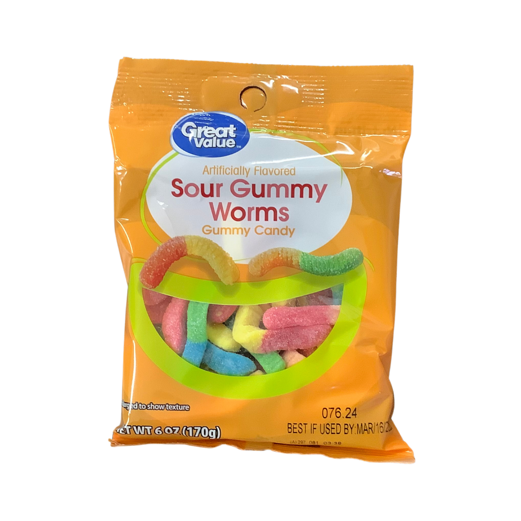 Great Value Sour Worms 170g