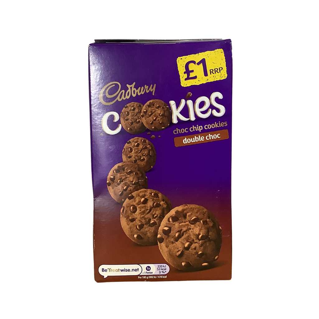 Cadbury Choc Chip Cookies Double Chocolate 150g