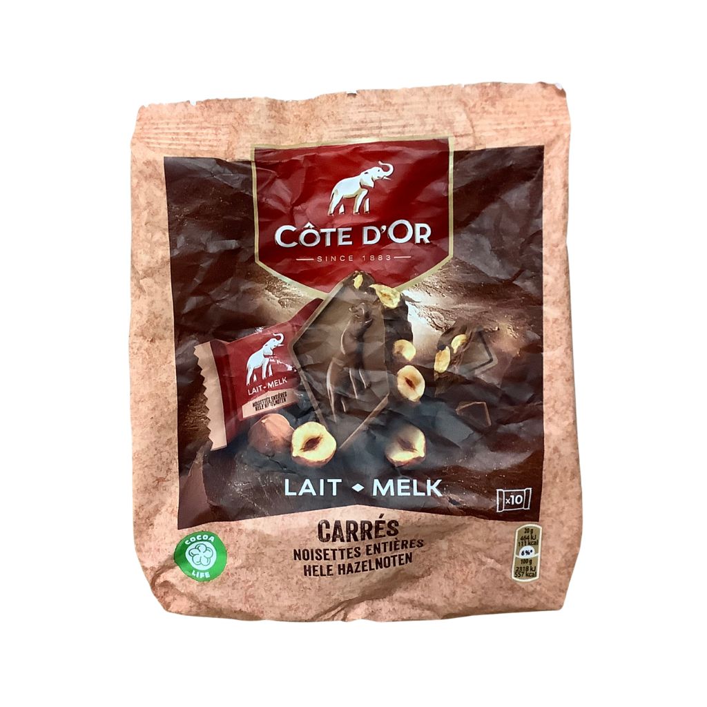 Cote D&#39;Or Milk Chocolate with Hazelnuts Pouch 200g