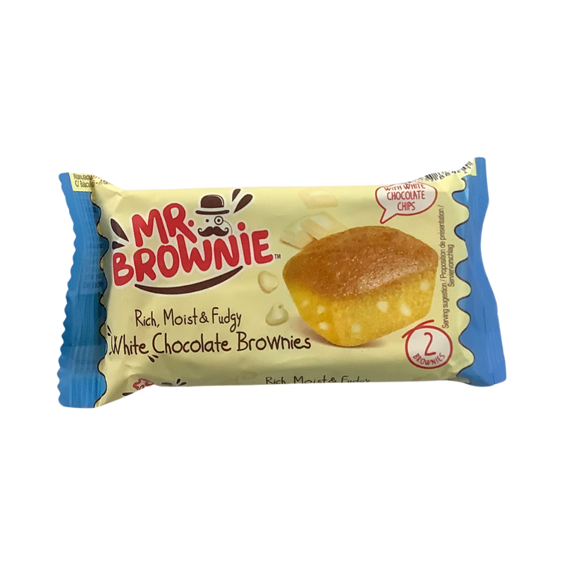 Mr Brownie White Choc Brownie Cakes 2&#39;s  50g