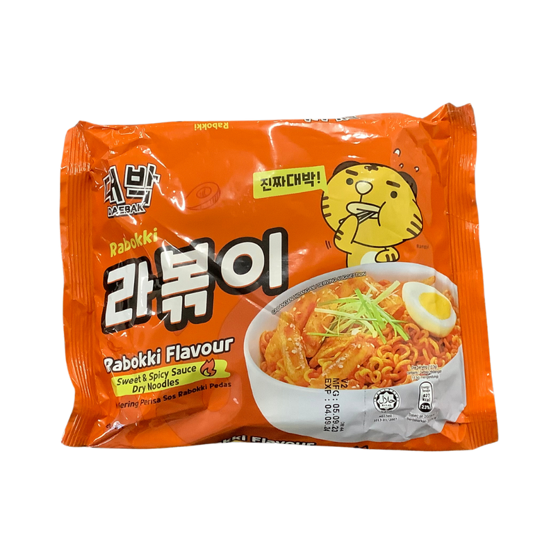 Rabokki Flavoured Ramen Dry Noodles 113g