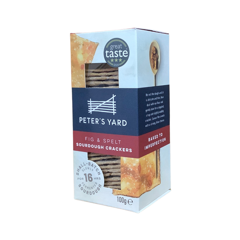 Peter&#39;s Yard Fig &amp; Spelt Sourdough Crackers 100g