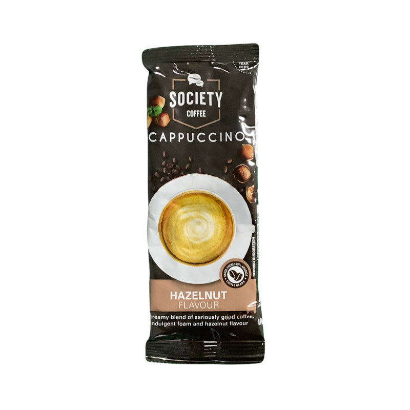 Society Coffee Cappuccino Hazelnut Flavour Sachet 20g