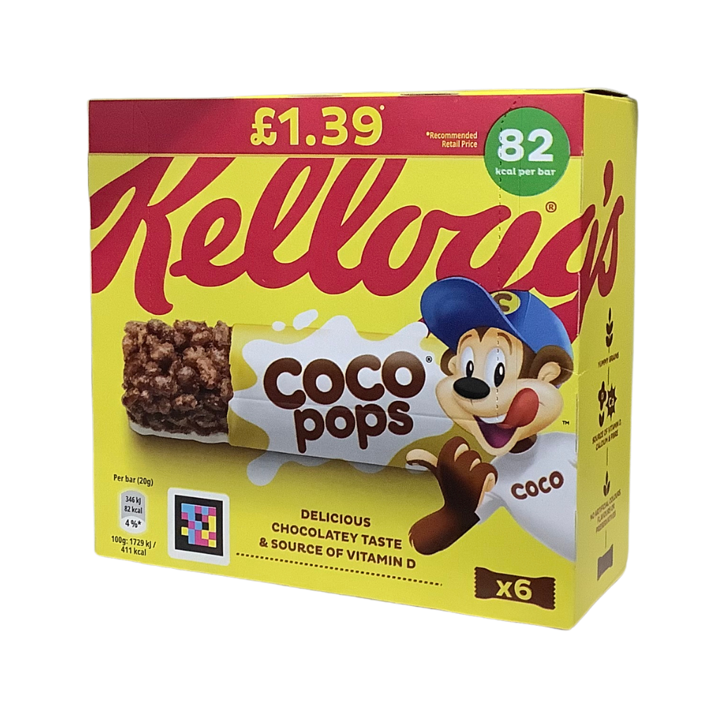 Kellogg&#39;s Coco Pops Bar 6 x 20g